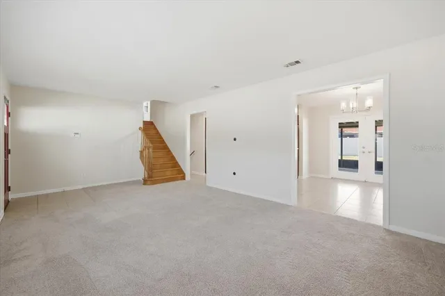 a view of an empty room