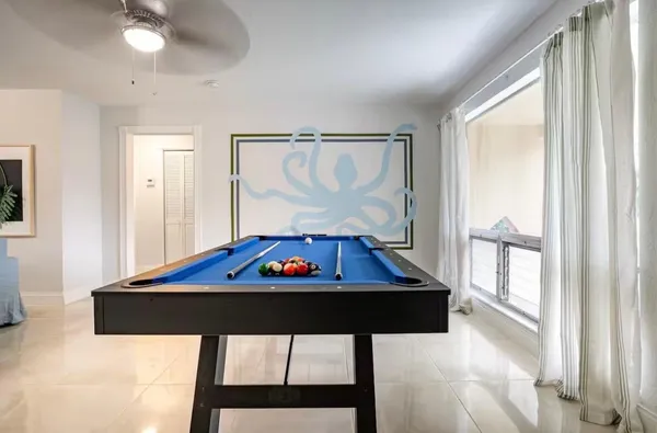 a room with furniture and window