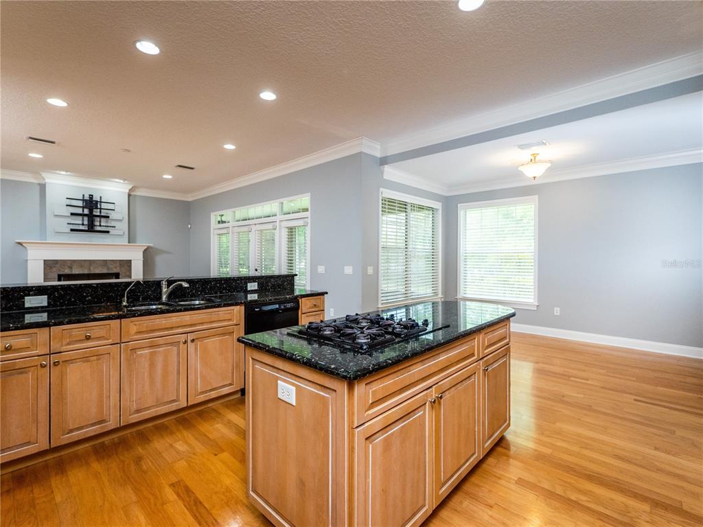 1945 Southwest 40th Place Ocala, FL 34471 - Photo 8 of 31 a kitchen with stainless steel appliances granite countertop a stove a sink and a microwave