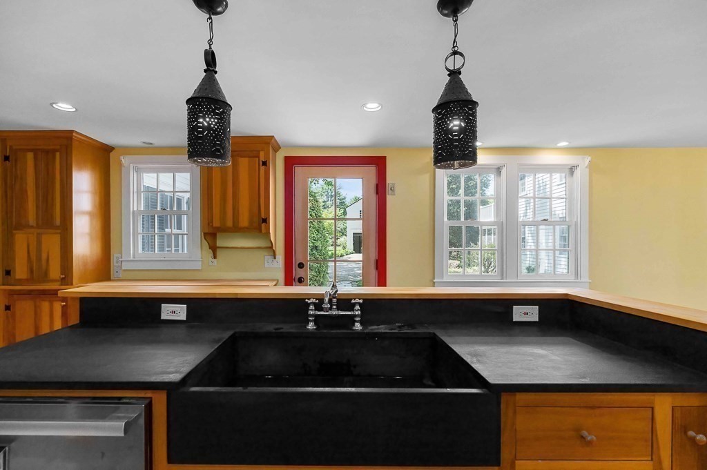 5 Middleton Road Boxford, MA 01921 - Photo 8 of 41 a kitchen with a sink a counter space and a window