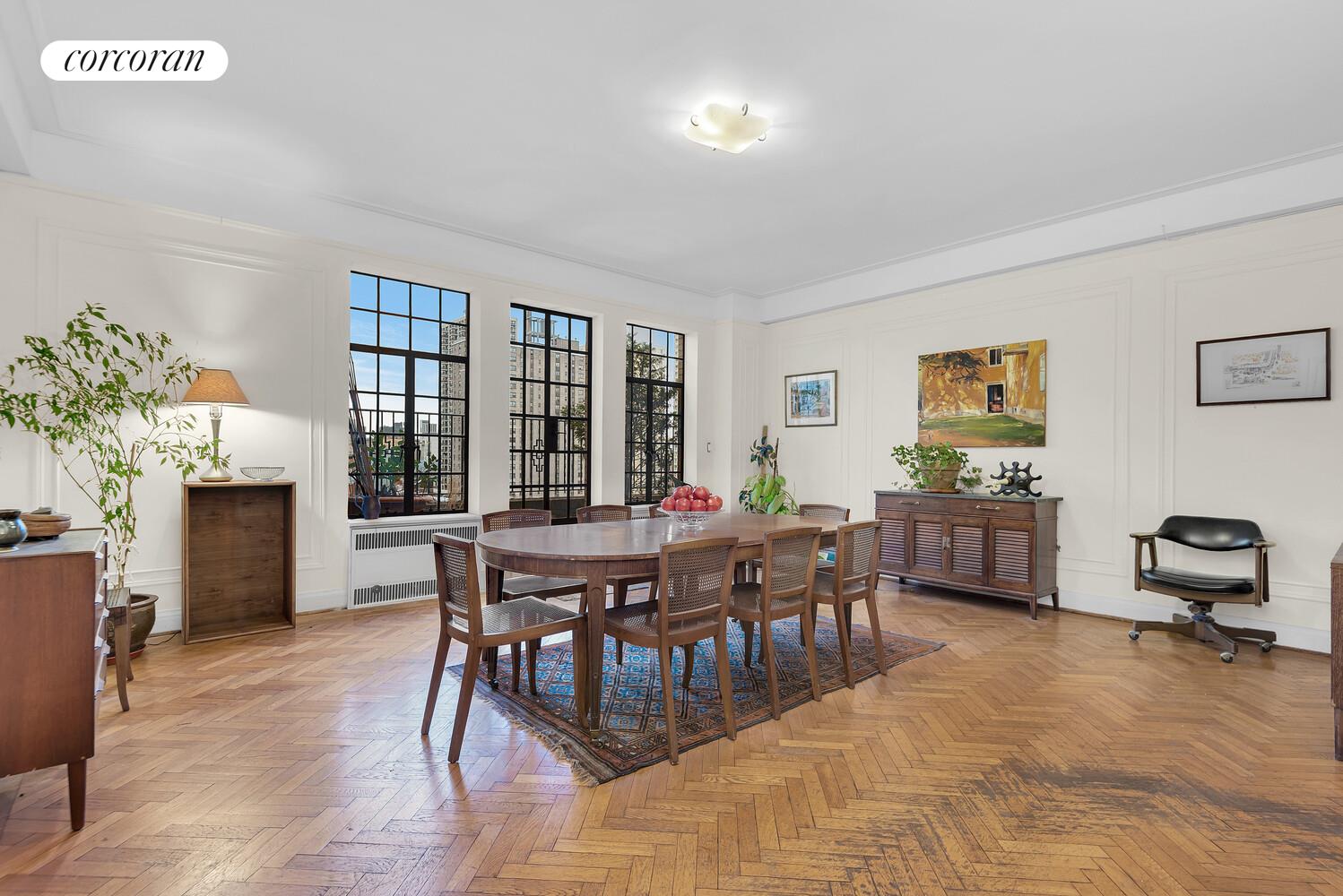 300 Central Park West, Unit 9A Manhattan, NY 10024 - Photo 5 of 15 a view of a dining room with furniture and window