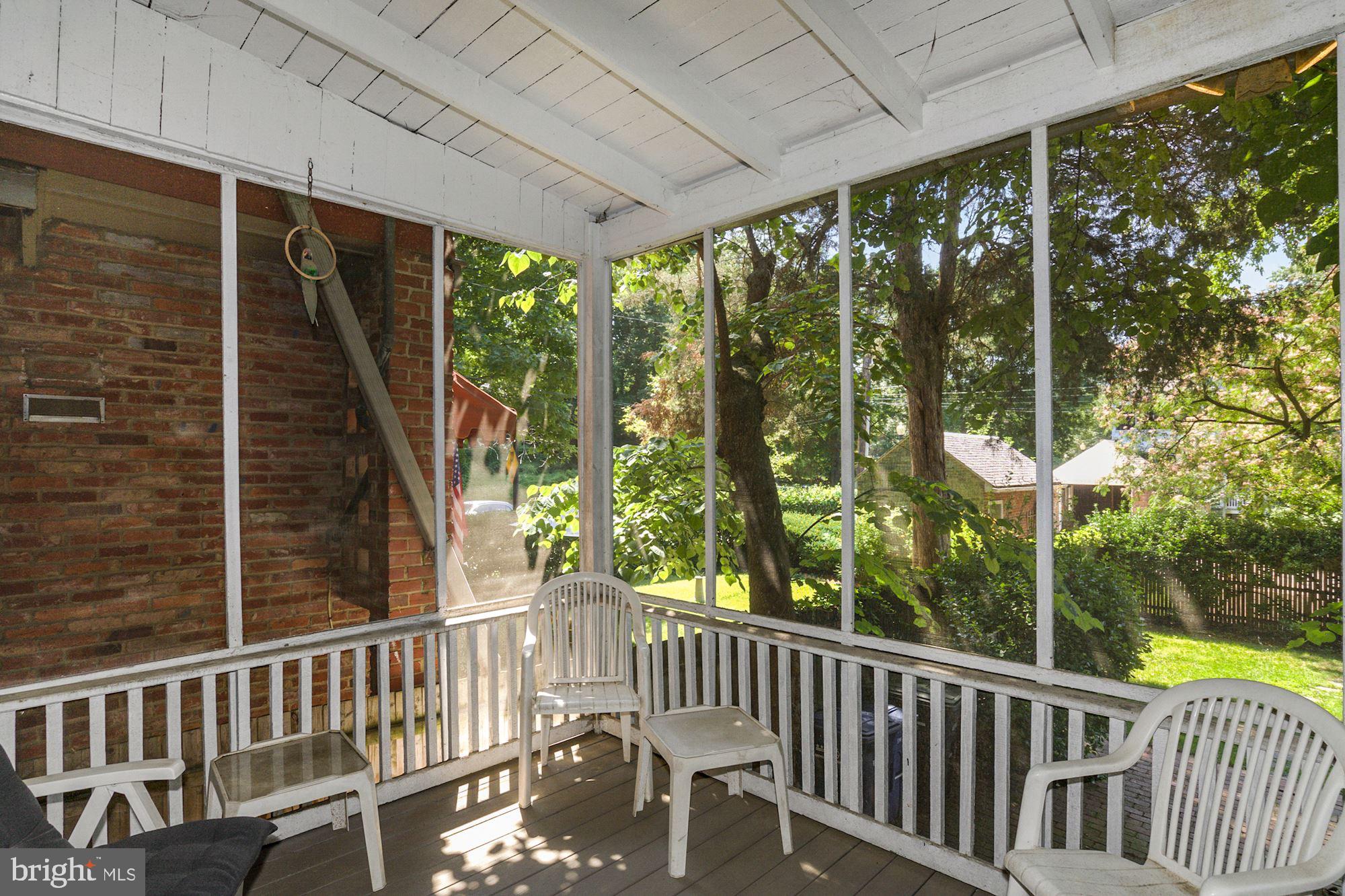 3702 R Street Northwest Washington, DC 20007 - Photo 23 of 32 Nice screened-in porch