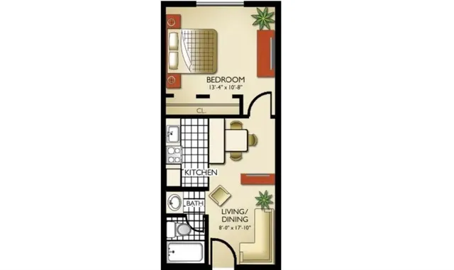 a picture of a floor plan