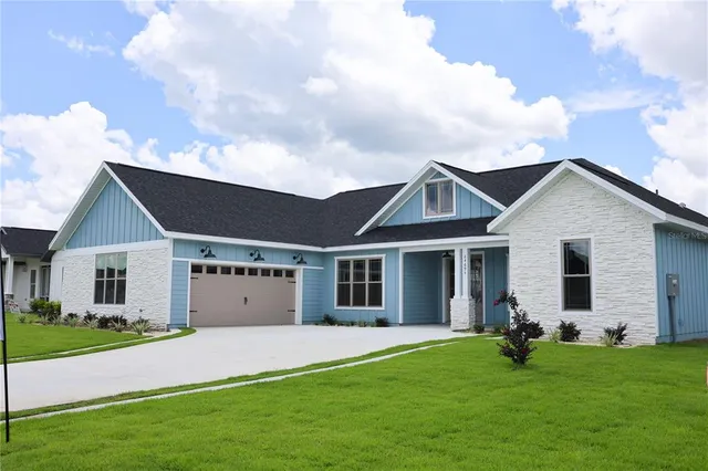 a view of a house with a swimming pool
