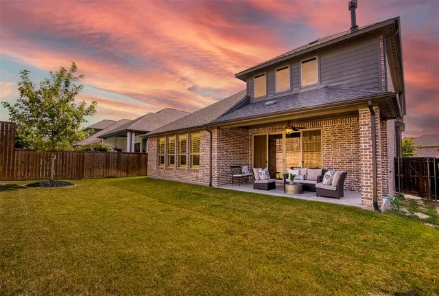 a view of a house with a patio