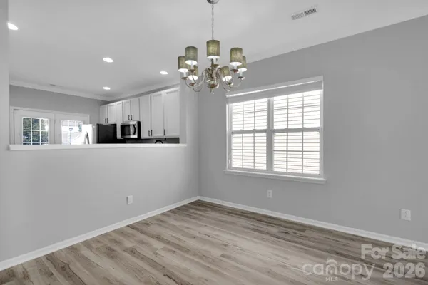 a view of a livingroom with a window