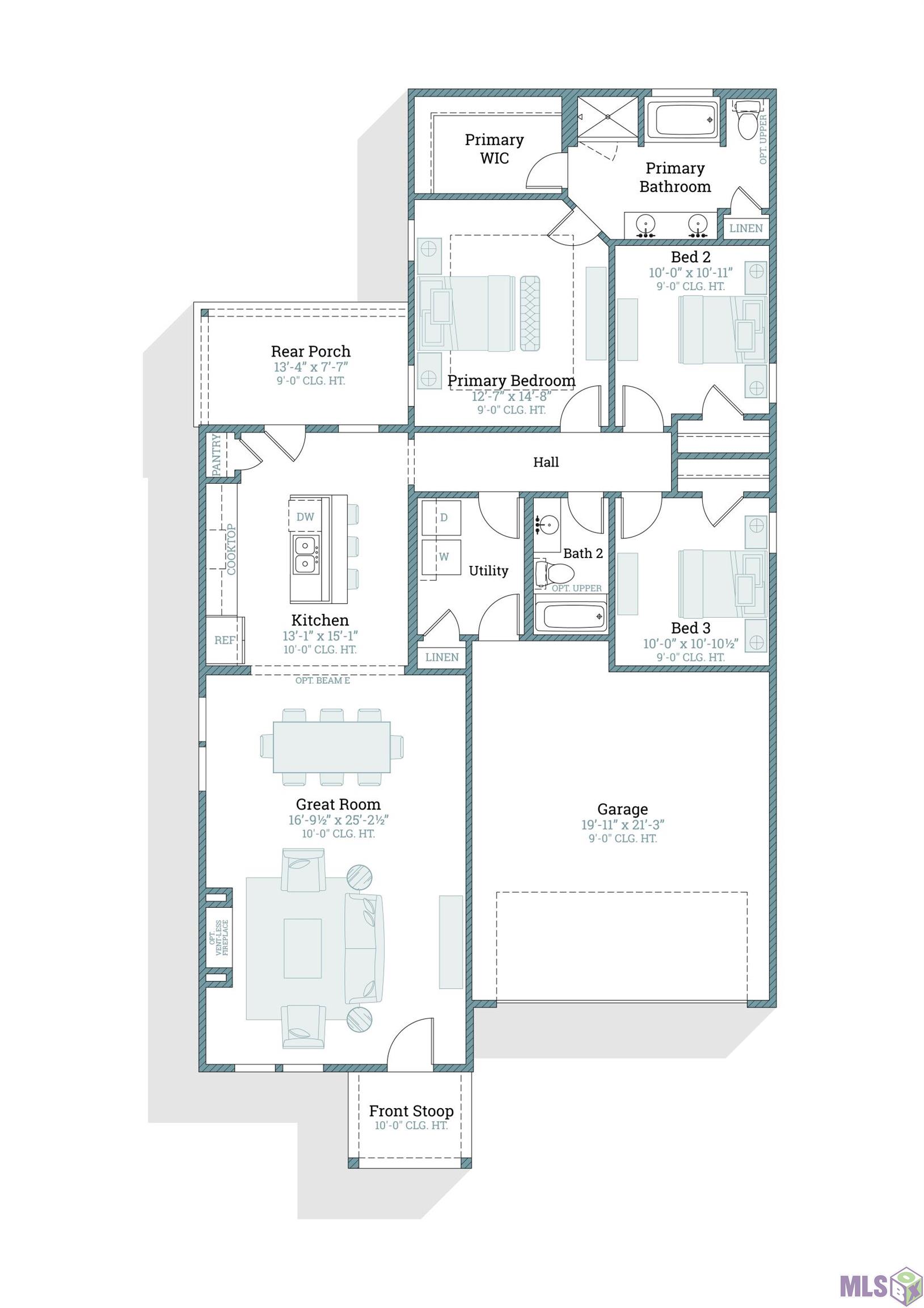 9058 Parkway Drive Baton Rouge, LA 70810 - Photo 2 of 2 Aspen A - Floorplan