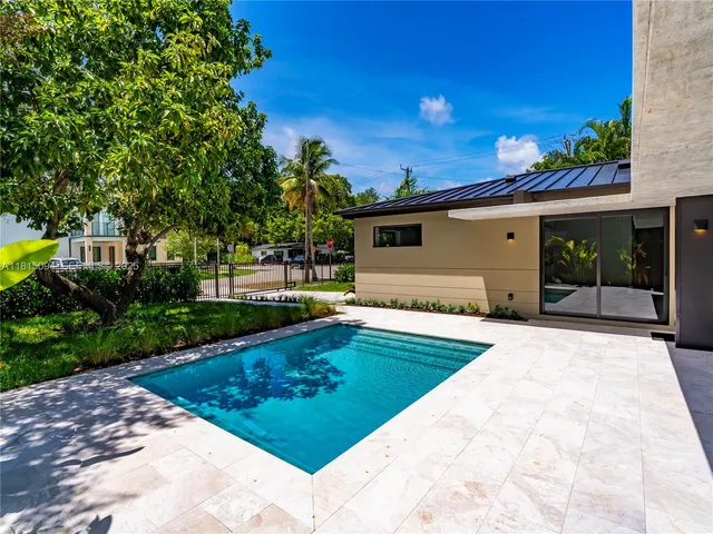 a view of outdoor space yard and swimming pool