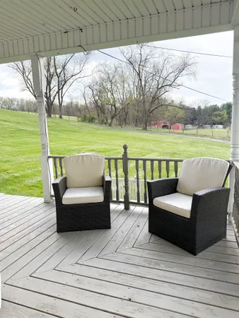 a view of a couches in the patio