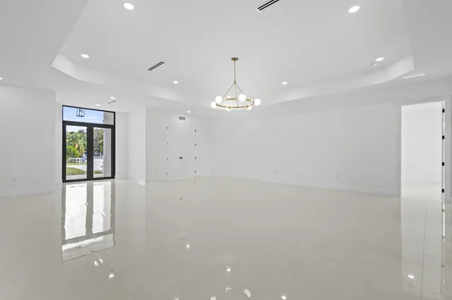 a view of an empty room