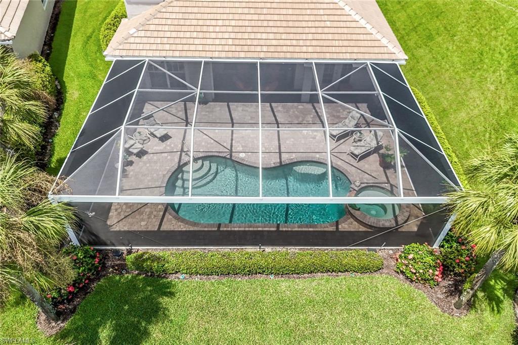23045 Tree Crest Court Estero, FL 34135 - Photo 35 of 46 Bird's eye view of your pool area/lanai