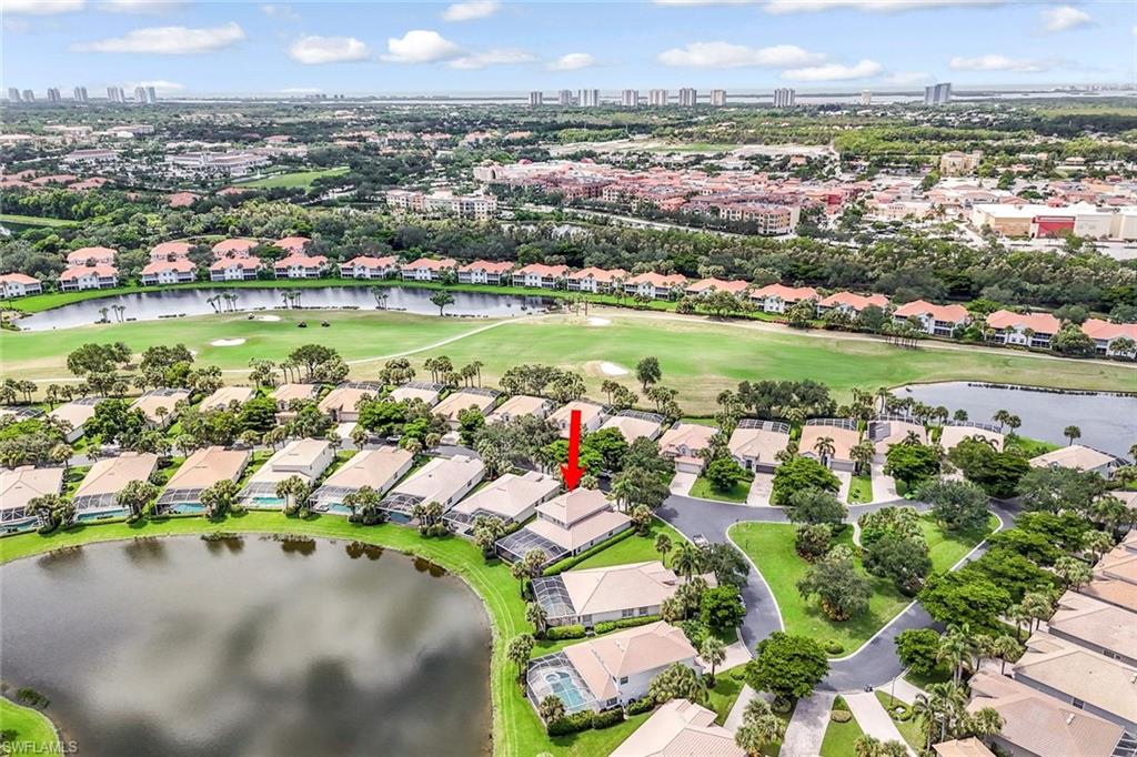 23045 Tree Crest Court Estero, FL 34135 - Photo 38 of 46 Western Aerial view, looking all the way to the Gulf