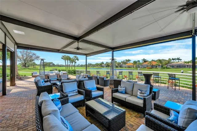 a outdoor space with patio the couches and pool