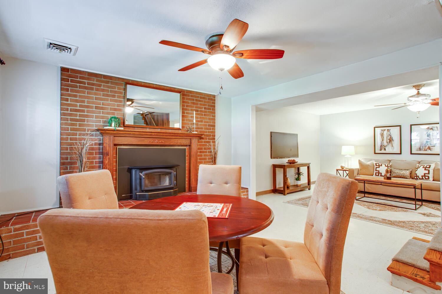 23099 Marshall Road Lexington Park, MD 20653 - Photo 34 of 73 Fully finished basement w/ fireplace and rec room