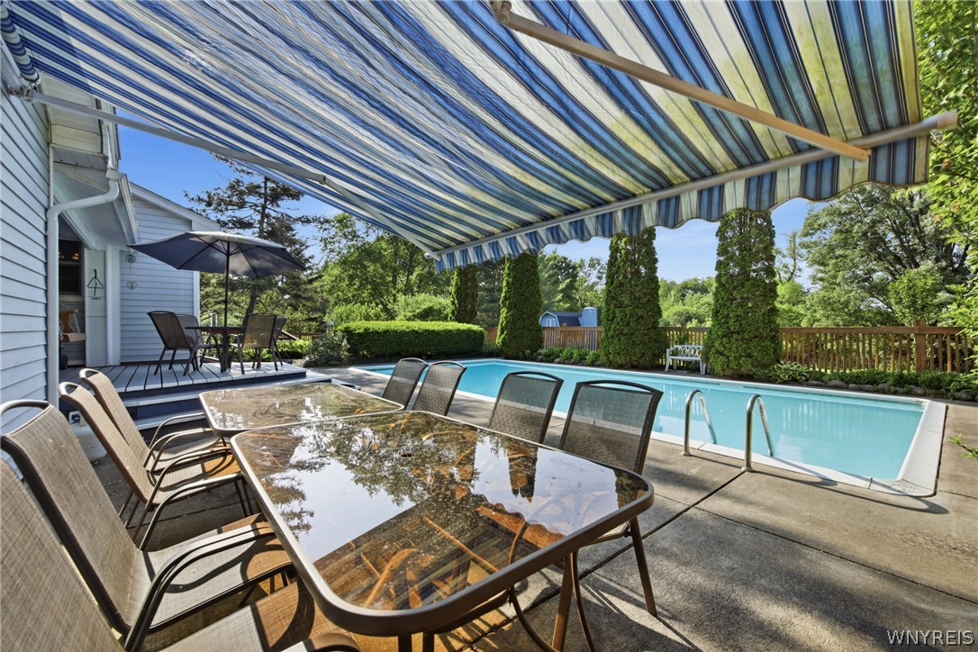 1391 Billington Road Elma, NY 14052 - Photo 29 of 46 retractable awning for extra shade