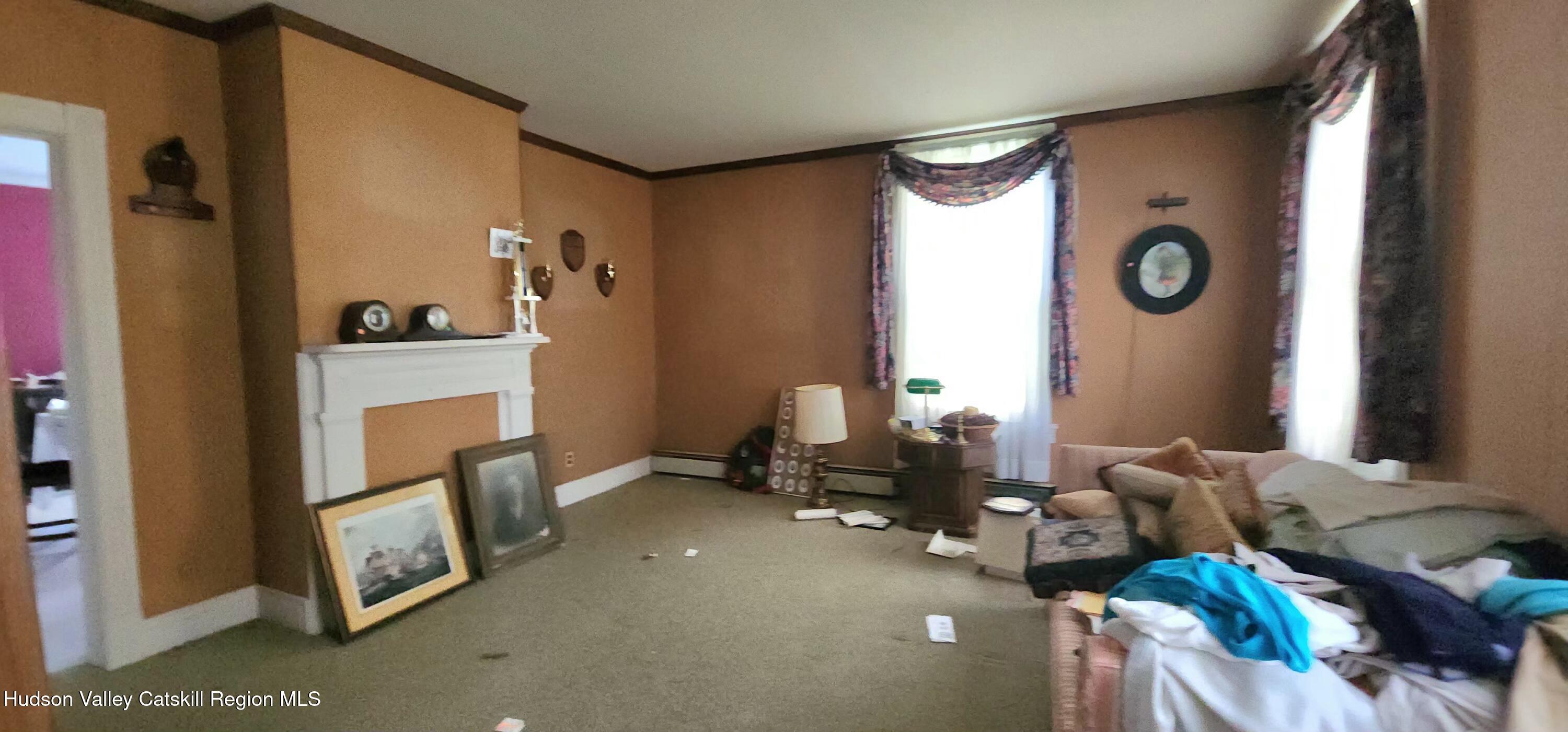 293 Carl Road Jewett, NY 12444 - Photo 10 of 20 a living room with furniture and a fireplace