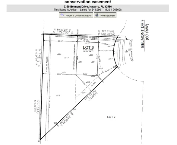 $44,999 | 2359 Belmont Drive, Navarre, FL 32566