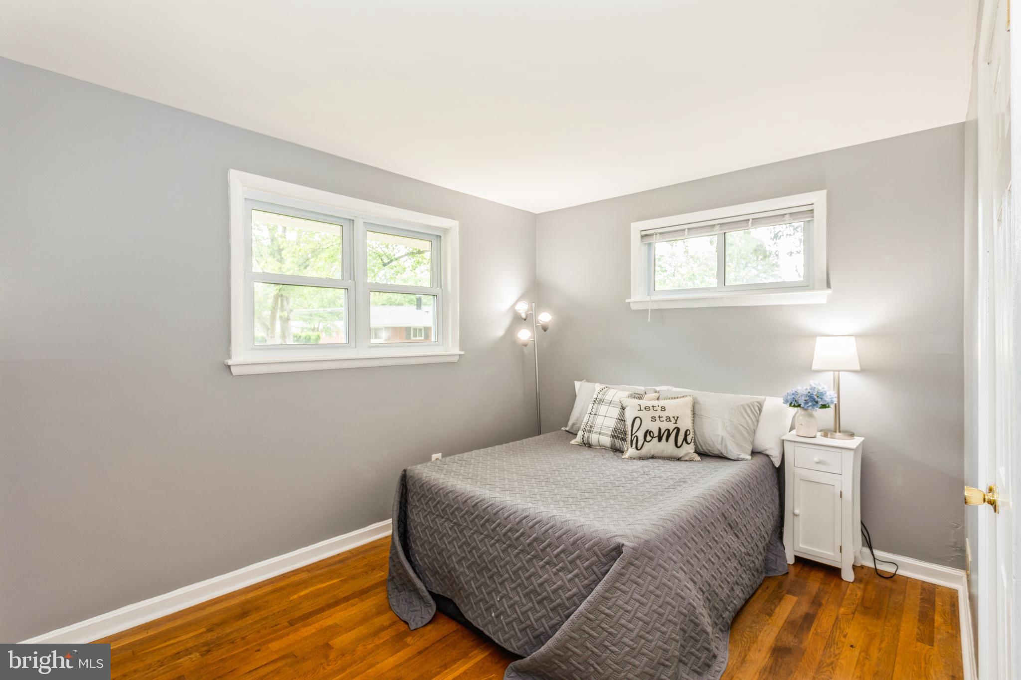 7403 Conway Court Springfield, VA 22150 - Photo 15 of 32 Bedroom #2 lots of natural light & hardwood floors