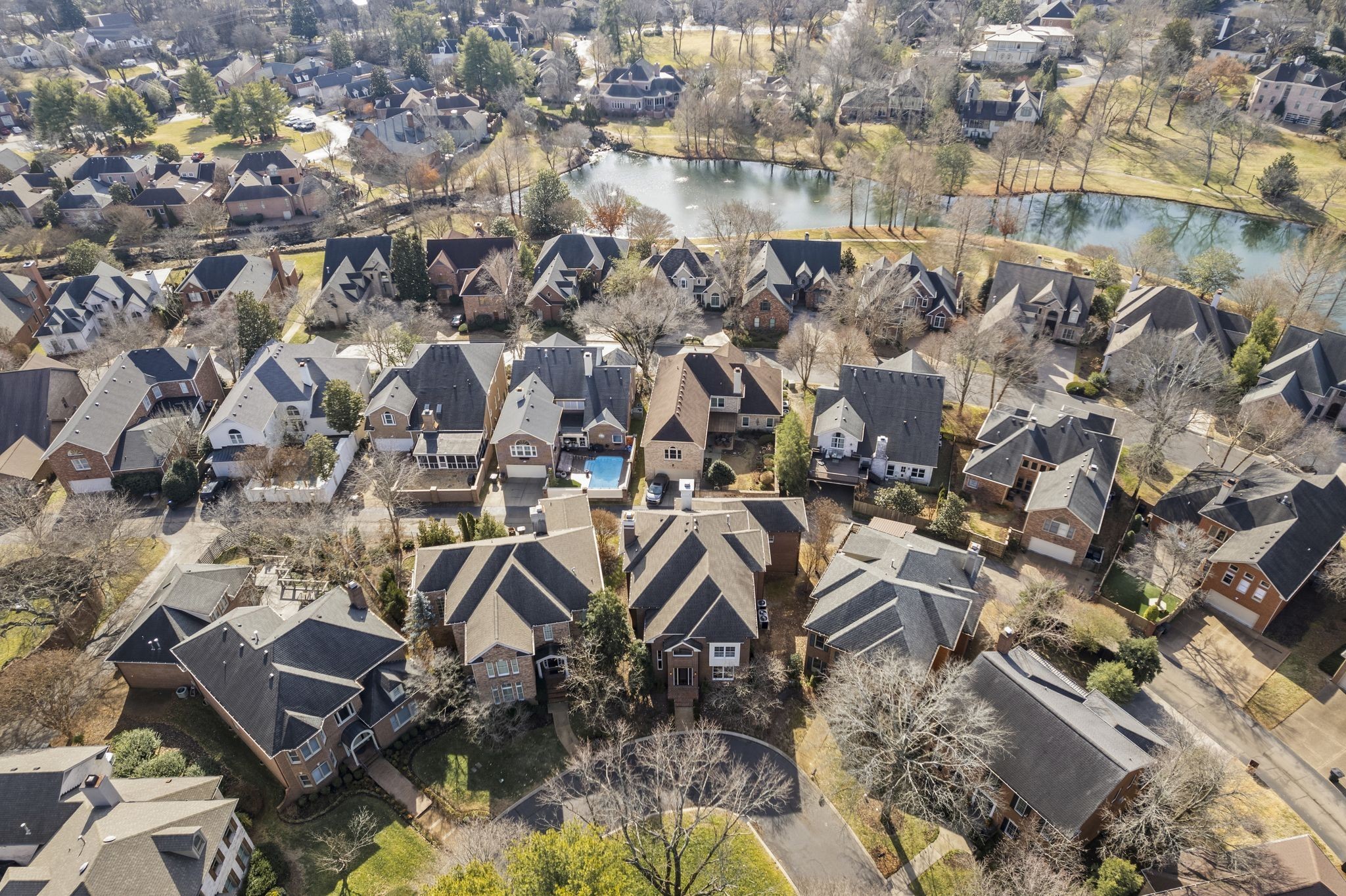 46 Green View Nashville, TN 37205 - Photo 40 of 46 an aerial view of residential house with outdoor space and parking