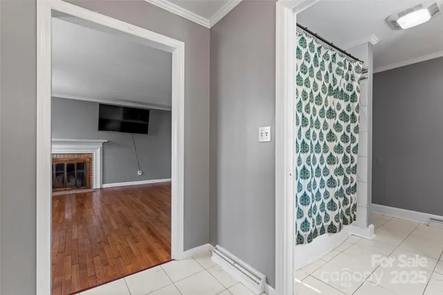 a view of livingroom with furniture and flat screen tv