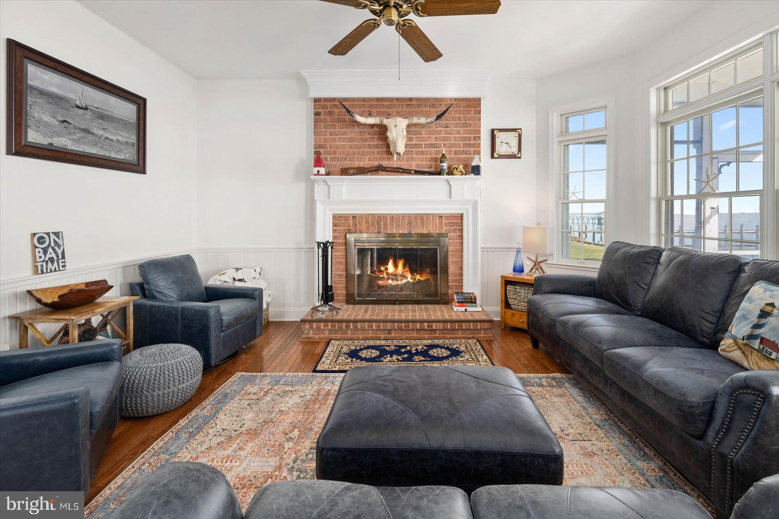 4404 Island View Road Snow Hill, MD 21863 - Photo 24 of 96 family room with wood burning fireplace