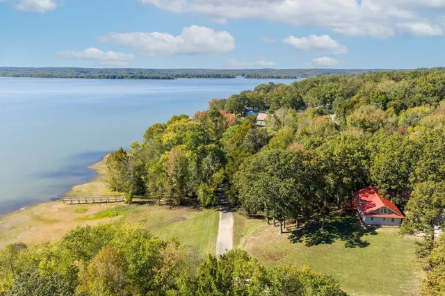 a view of lake view and mountain in the back