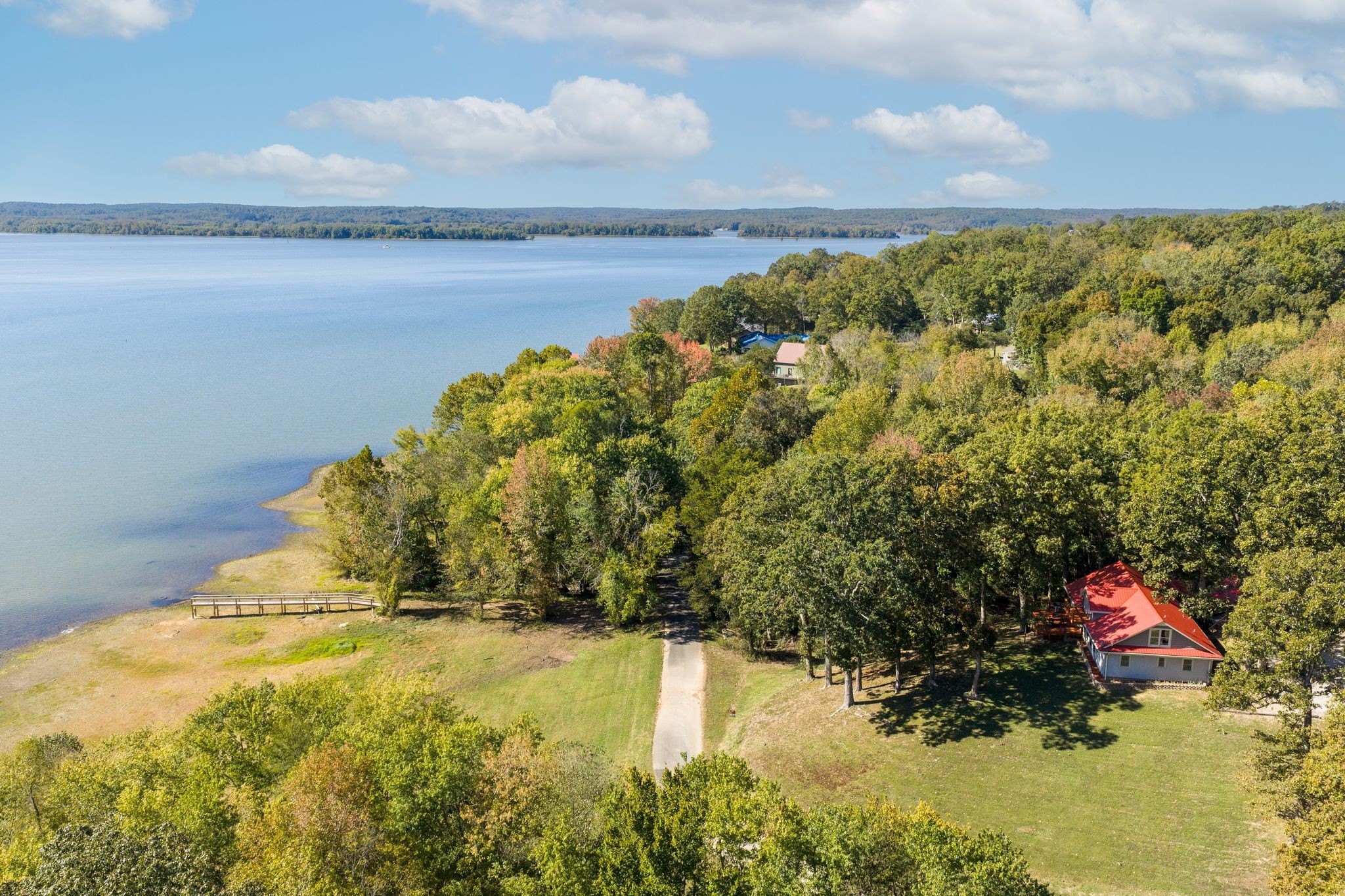 a view of lake view and mountain in the back