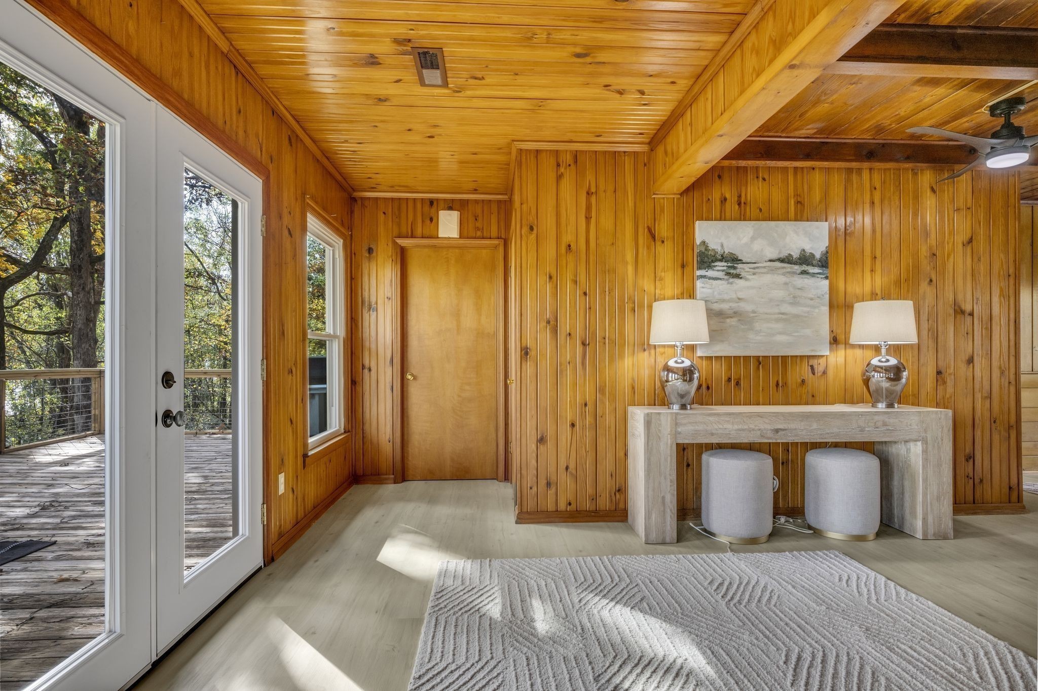 90 Bluff Point Lane Waverly, TN 37185 - Photo 24 of 60 a view of a bedroom with a bed and a fireplace