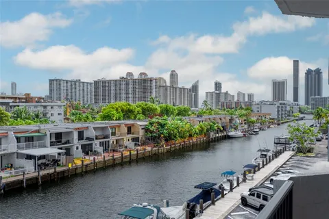 a view of a city with tall buildings