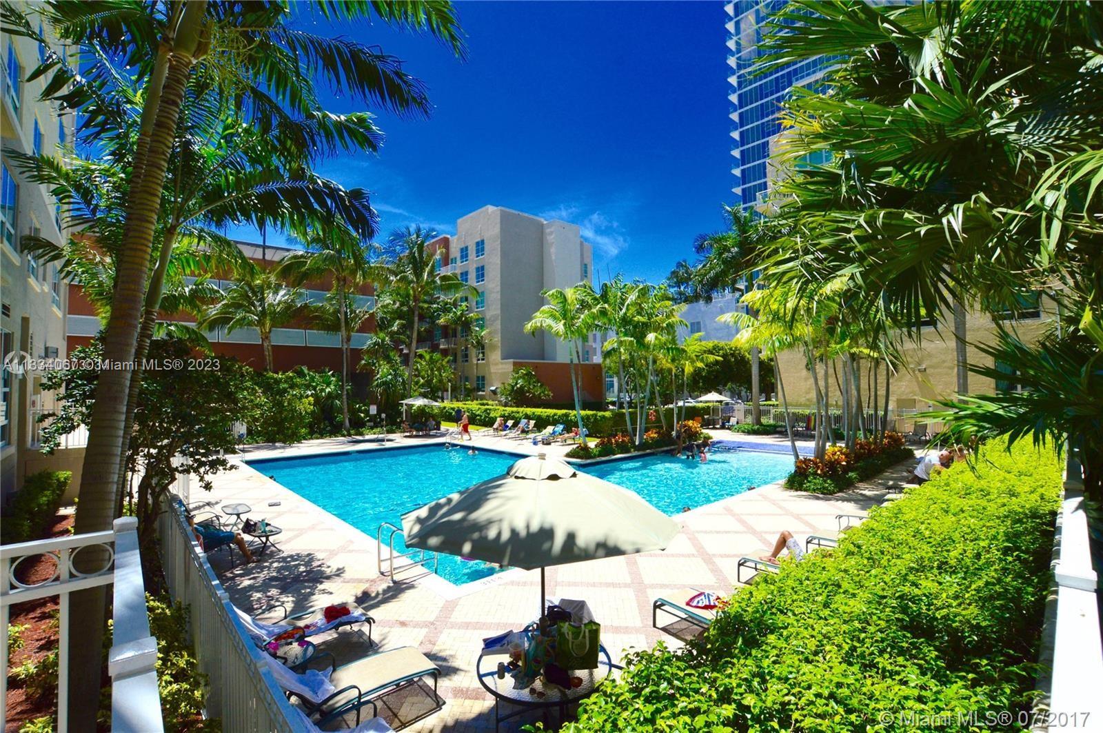 2001 Biscayne Boulevard, Unit 2503 Miami, FL 33137 - Photo 20 of 22 a view of a swimming pool with a patio