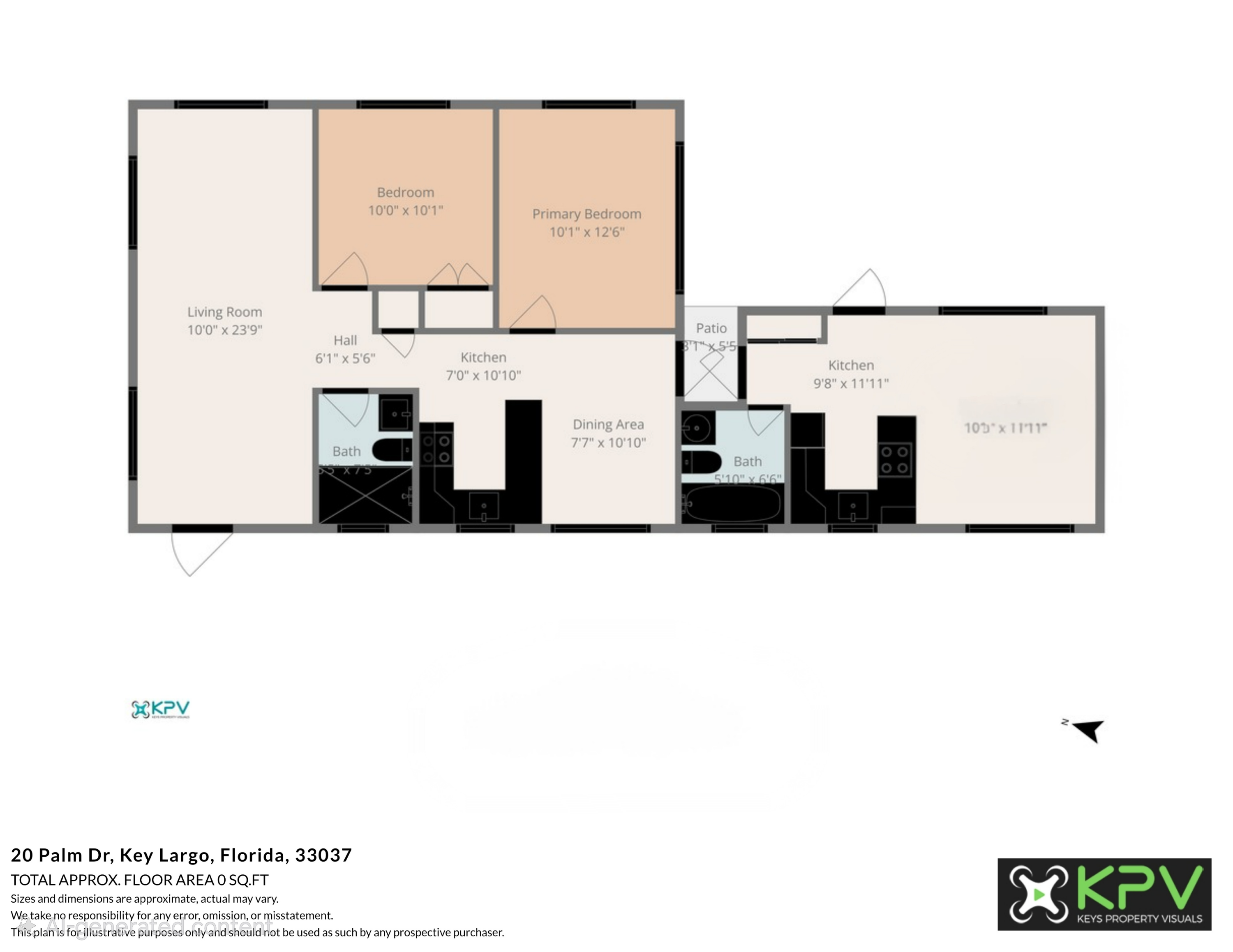 20 Palm Drive Key Largo, FL 33037 - Photo 47 of 47 a picture of a floor plan