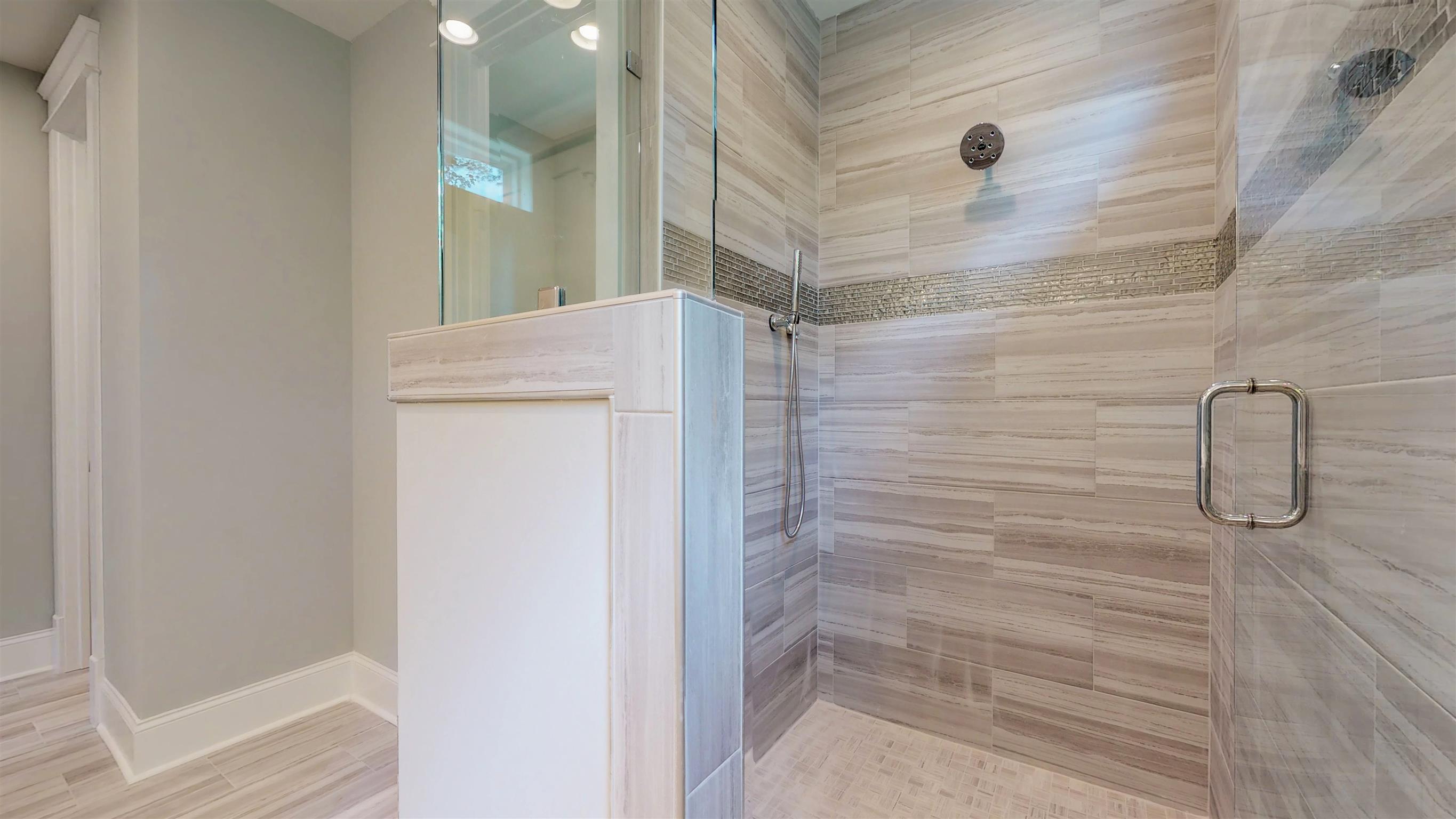 2417 B Porter Road Nashville, TN 37206 - Photo 11 of 21 Master Bathroom with walk in tile shower.