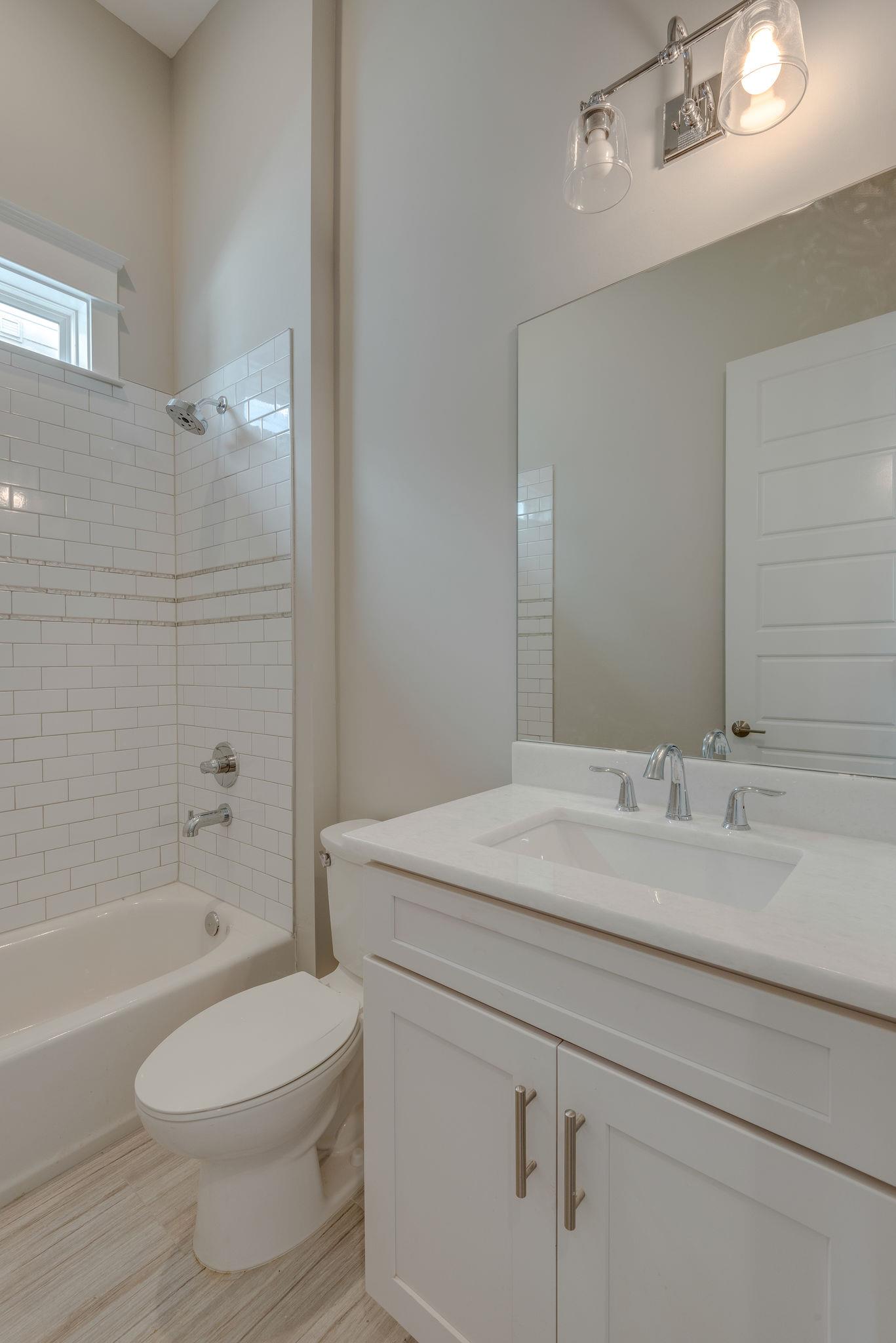 Full bath on the main floor. 