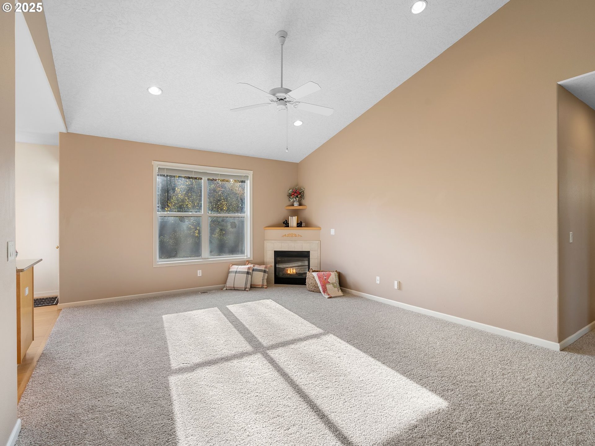 3956 Southeast 30th Street Gresham, OR 97080 - Photo 21 of 48 an empty room with windows and fireplace
