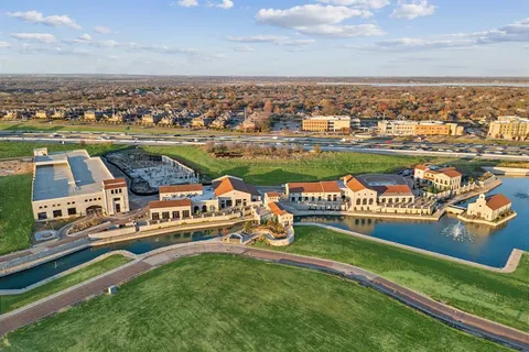 an aerial view of a city
