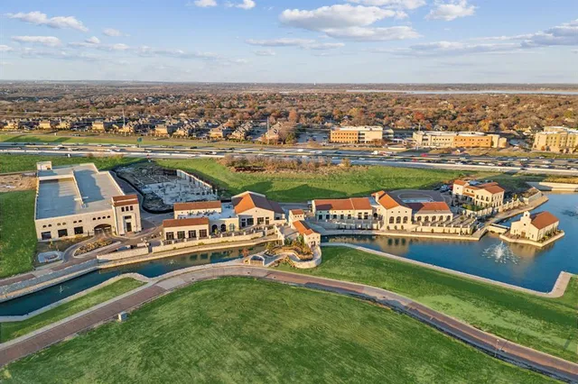 an aerial view of a city