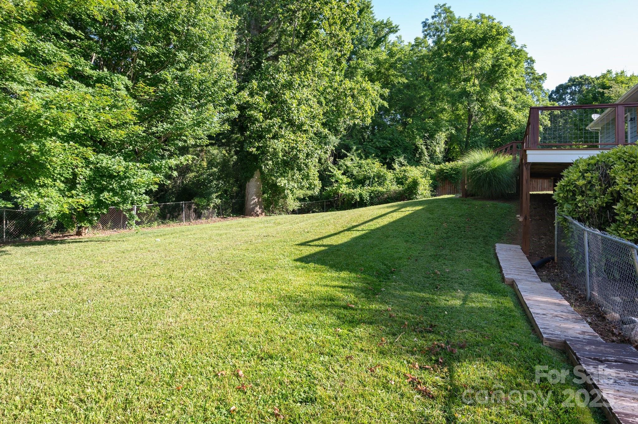 28 Spaulding Road Candler, NC 28715 - Photo 5 of 31 a view of a garden with a tree