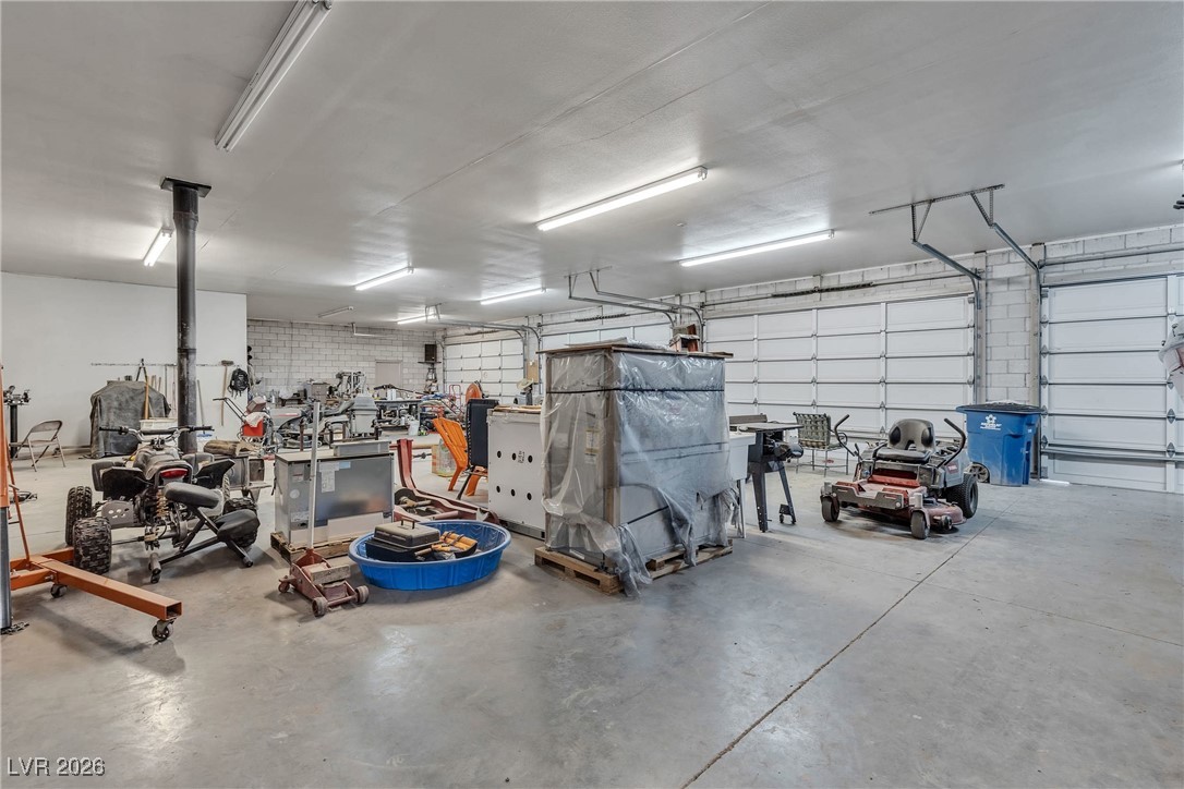 825 West Ryan Avenue Overton, NV 89040 - Photo 18 of 88 View of worshop/ garage and freestanding cast iron fireplace