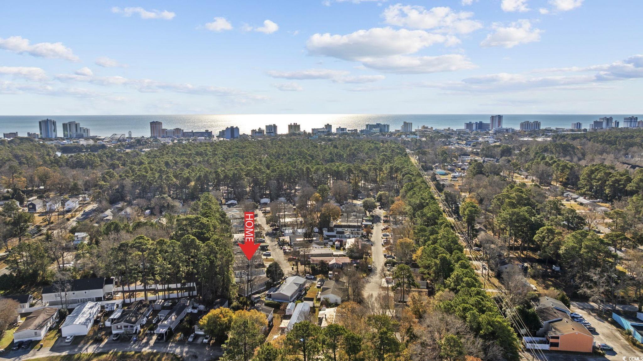 944 Pine Thicket Street Myrtle Beach, SC 29577 - Photo 27 of 27 Aerial view of property's location with nearby urban area
