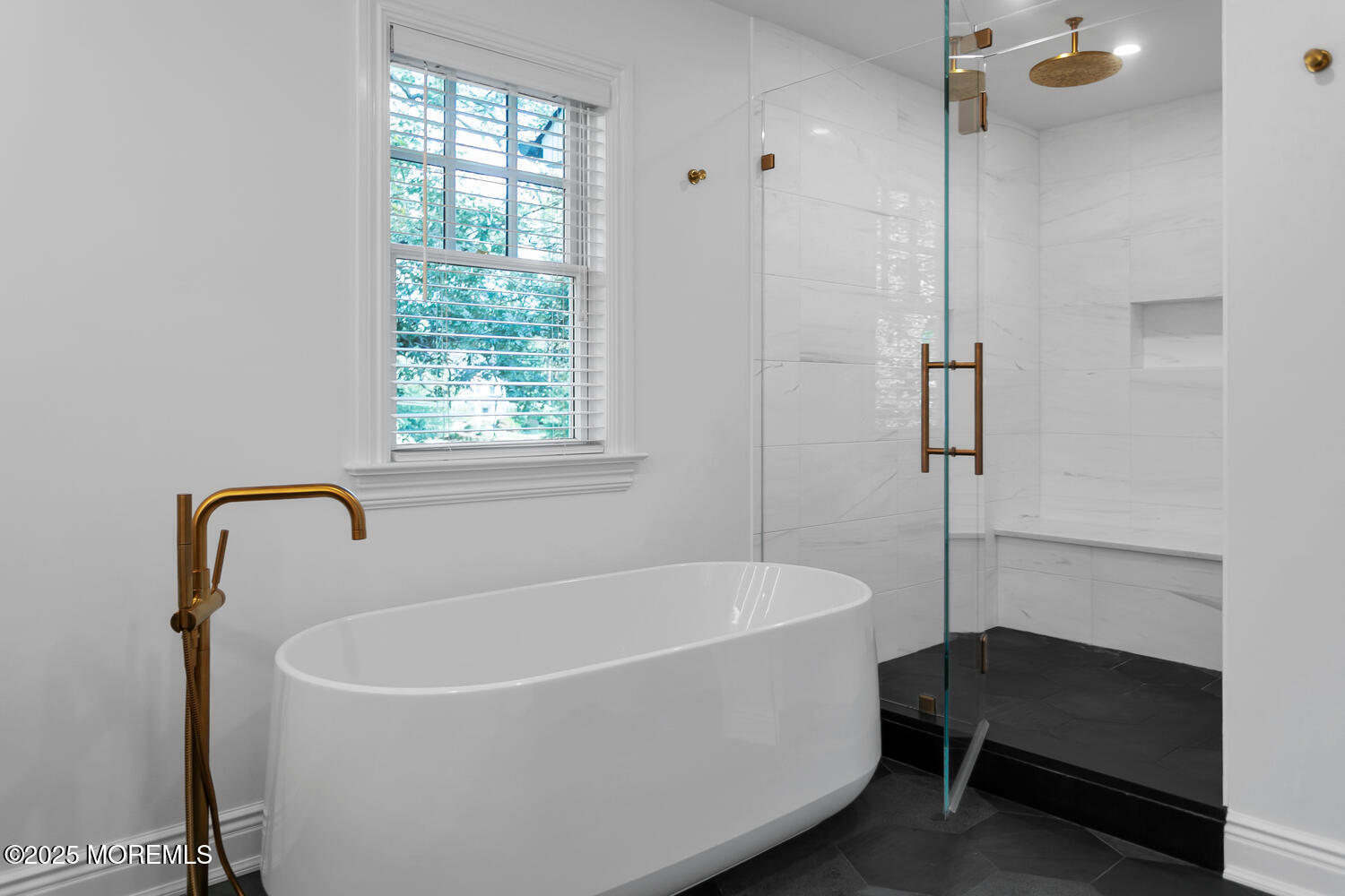 10 Edgewood Road Rumson, NJ 07760 - Photo 15 of 43 a white bath tub sitting next to a window