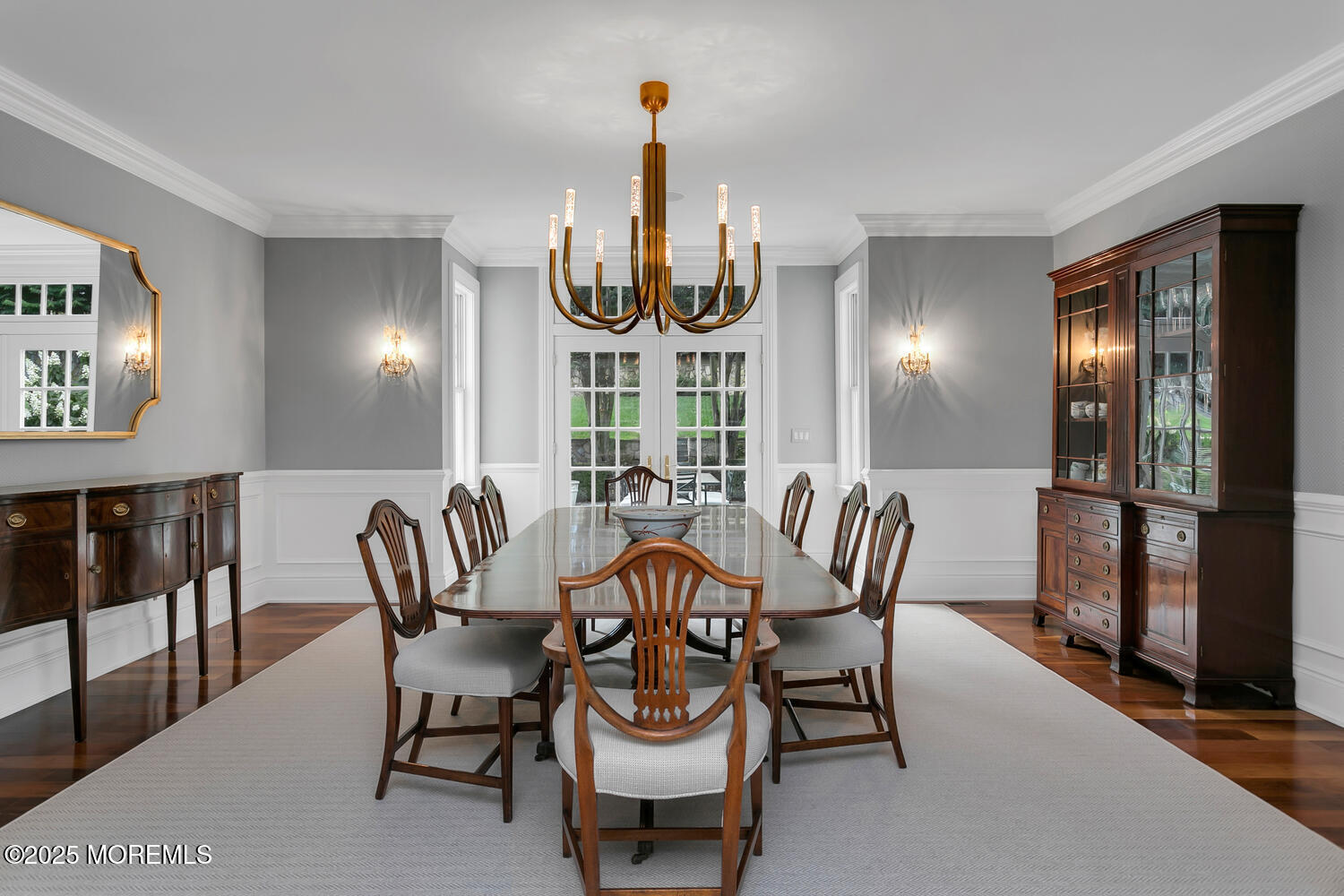 10 Edgewood Road Rumson, NJ 07760 - Photo 8 of 43 a view of a dining room with furniture and chandelier