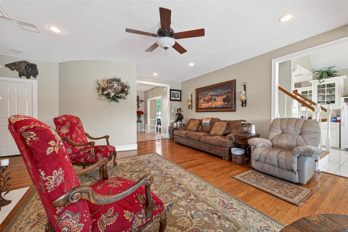 1608 Krenek Road Crosby, TX 77532 - Photo 14 of 49 a living room with furniture kitchen view and a rug