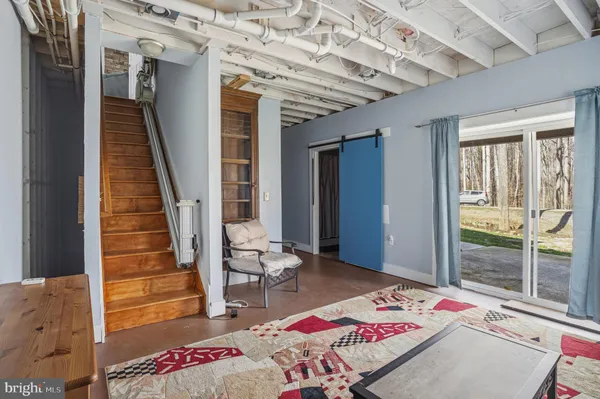 a view of storage and utility room