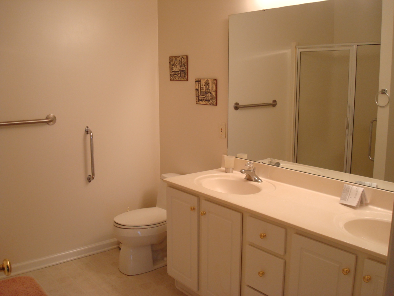 4438 Pheasant Ridge Road, Unit 208 Roanoke, VA 24014 - Photo 17 of 24 a bathroom with a granite countertop sink a toilet and a mirror