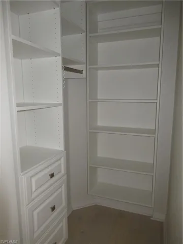 a view of walk in closet