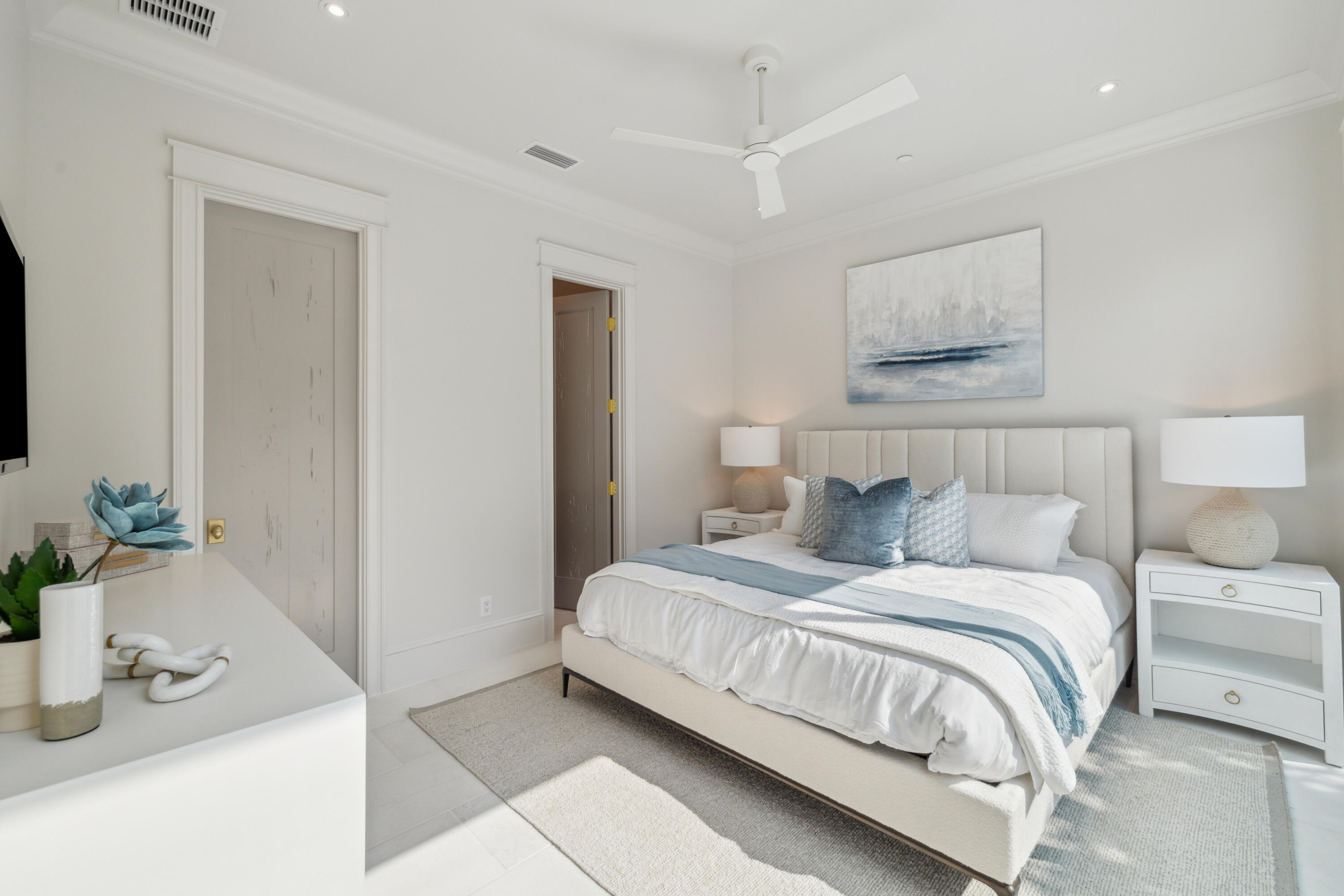 31 Sea Walk Circle Santa Rosa Beach, FL 32459 - Photo 15 of 50 a bedroom with a bed and a mirror