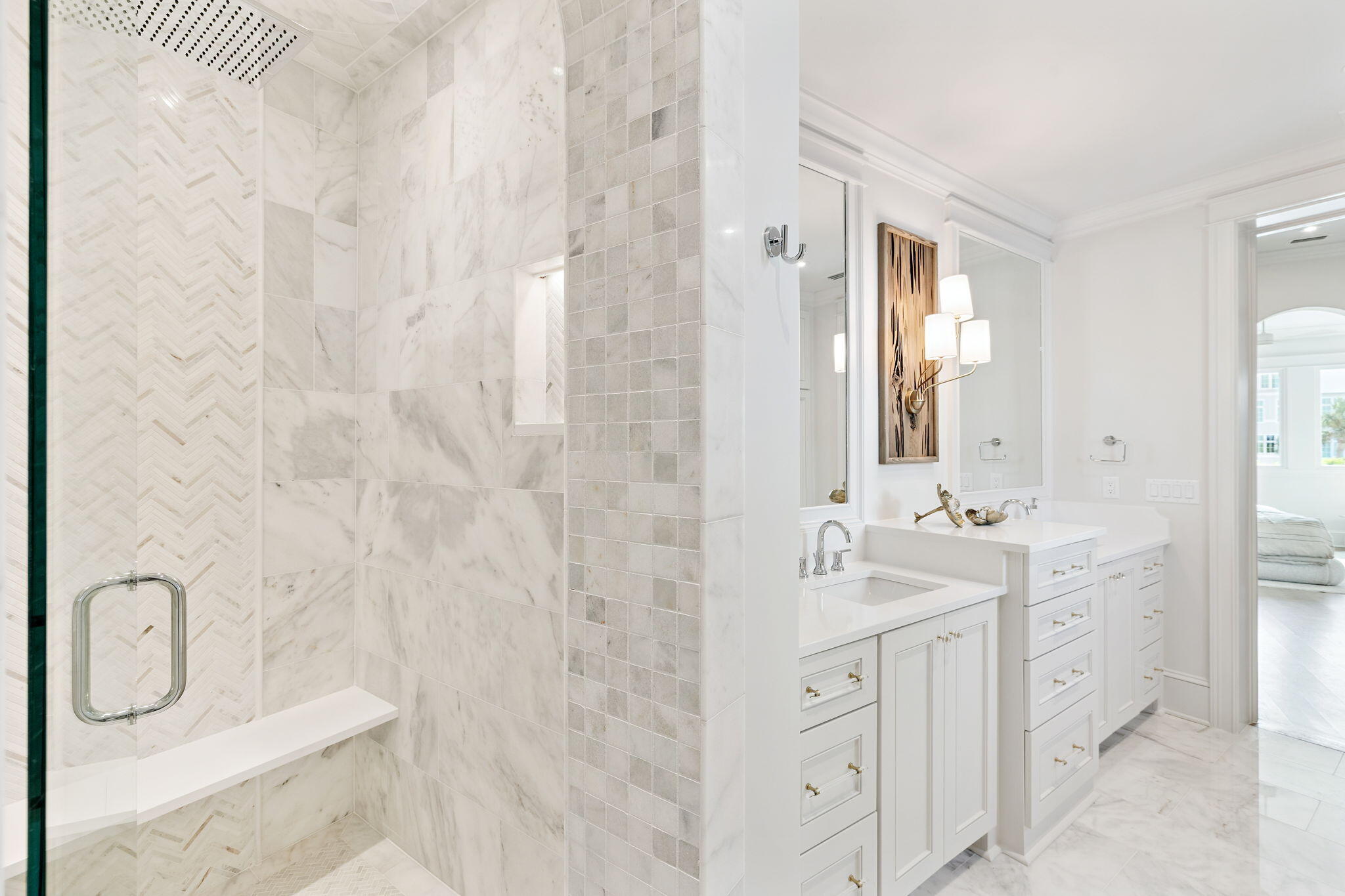 31 Sea Walk Circle Santa Rosa Beach, FL 32459 - Photo 20 of 50 a spacious bathroom with double sink and mirror