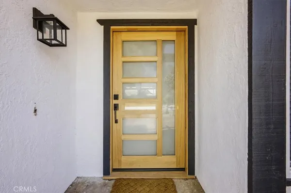 a view of front door