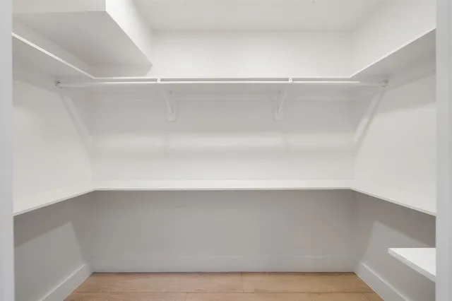 a refrigerator in a kitchen