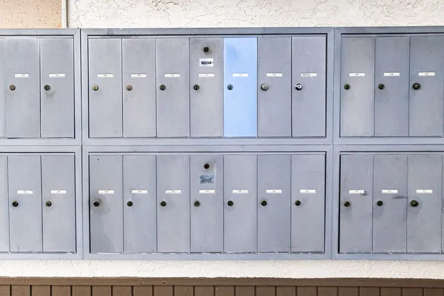 a view of wooden closet